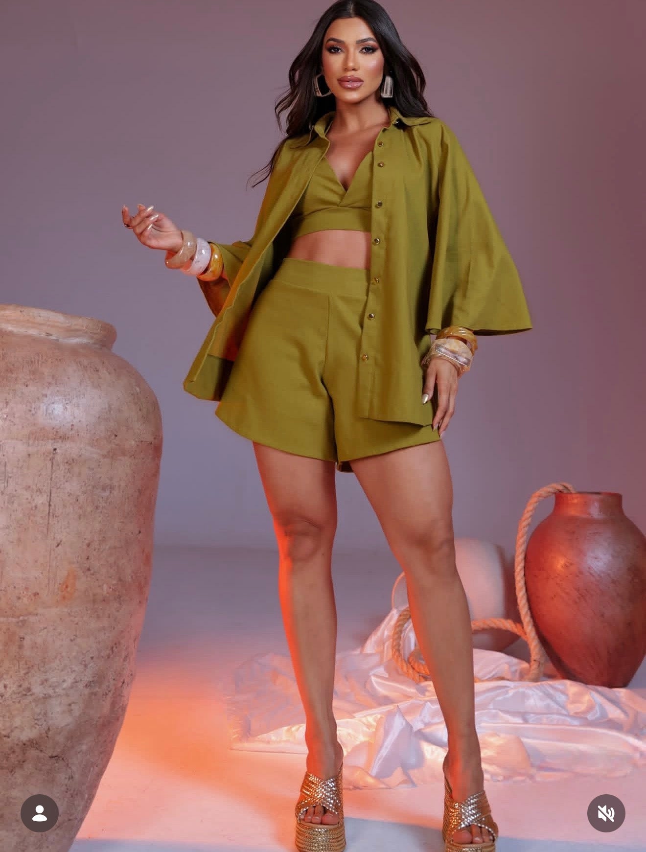 Sefora Linem Shorts Set