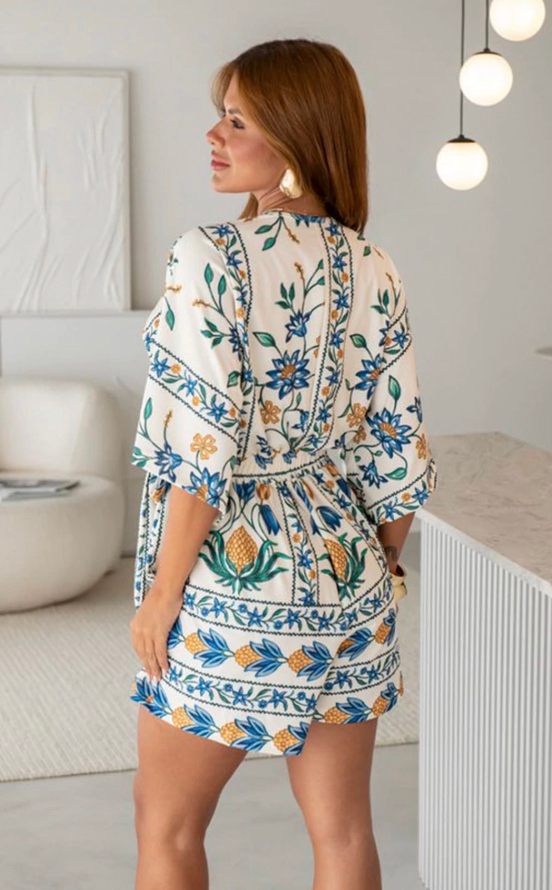 Pamela Printed Romper