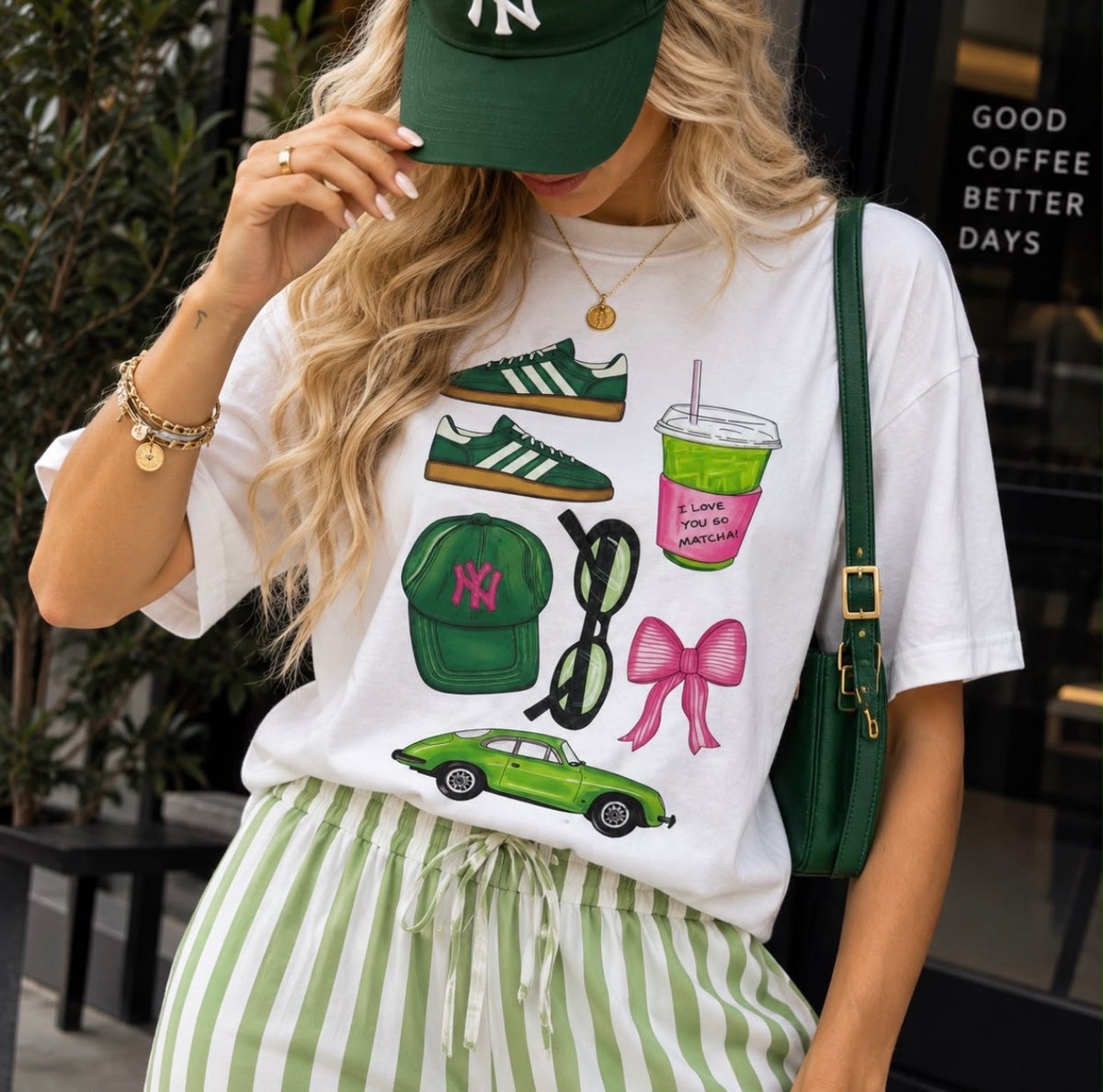Green Street Style Graphic Tee