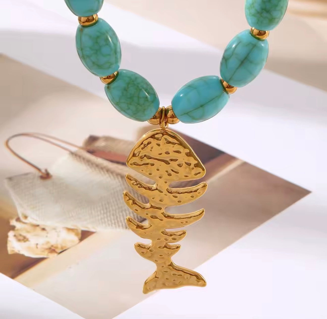 Tropical Fish Statement Necklace