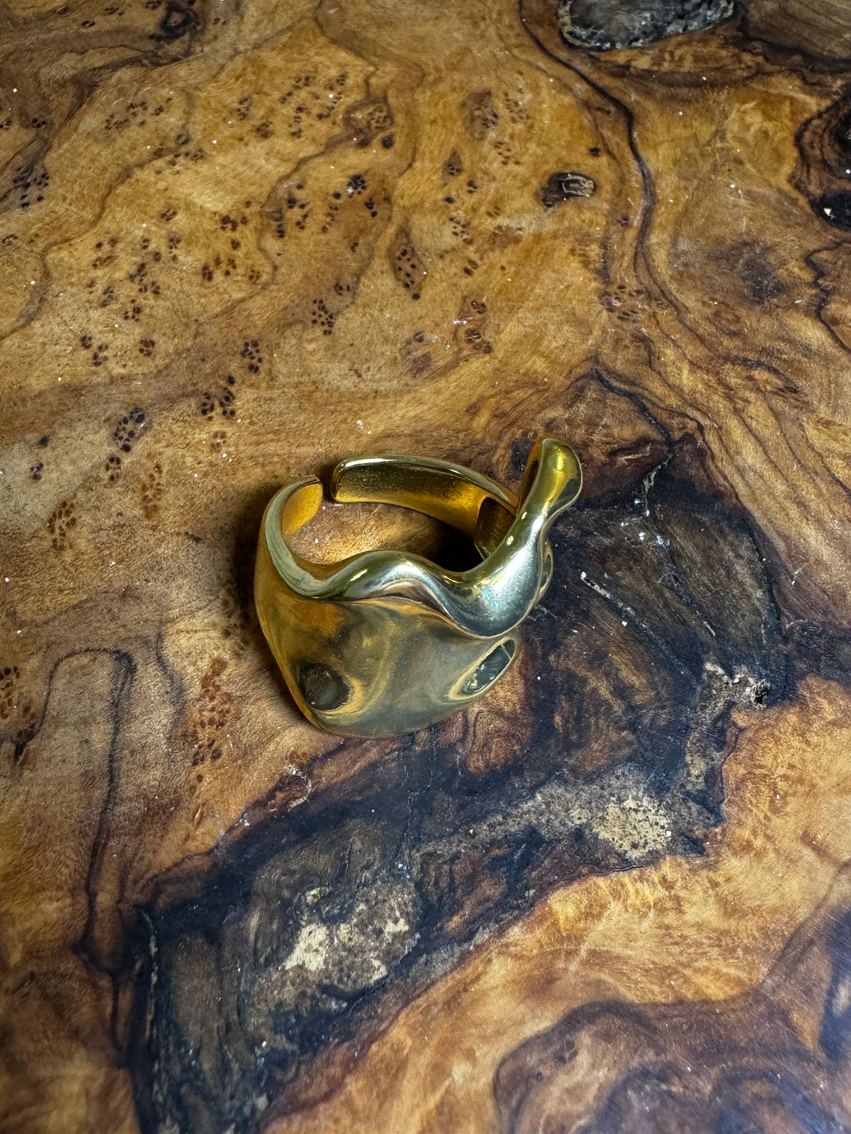 AUDREY GEOMETRIC ADJUSTABLE RING