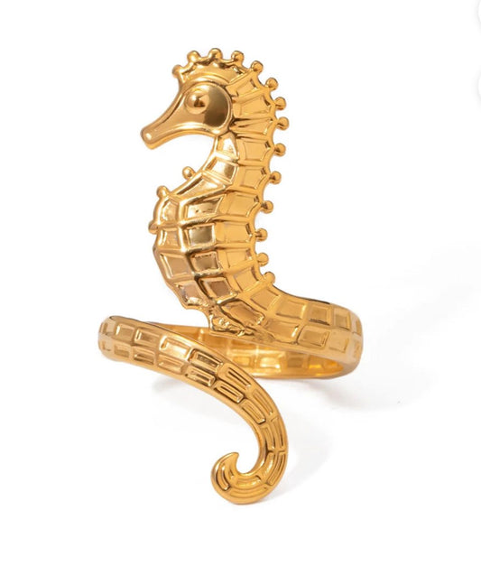 Sea Horse Open Ring