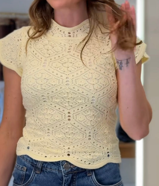 Melissa Blue Knitted Blouse