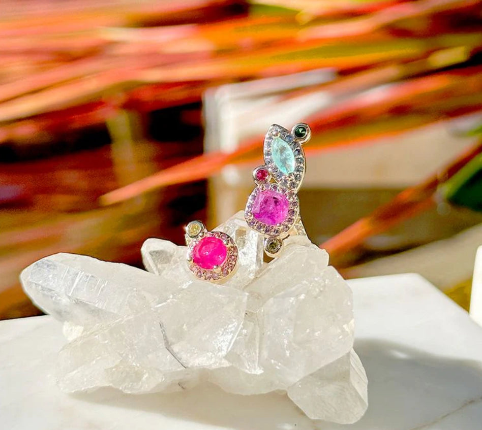 Embroided Drops Ring