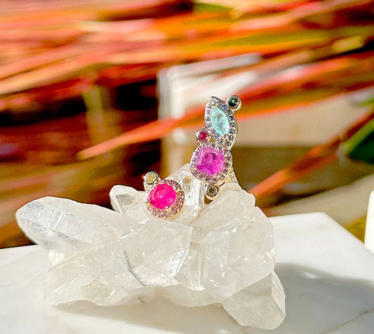 Embroided Drops Ring