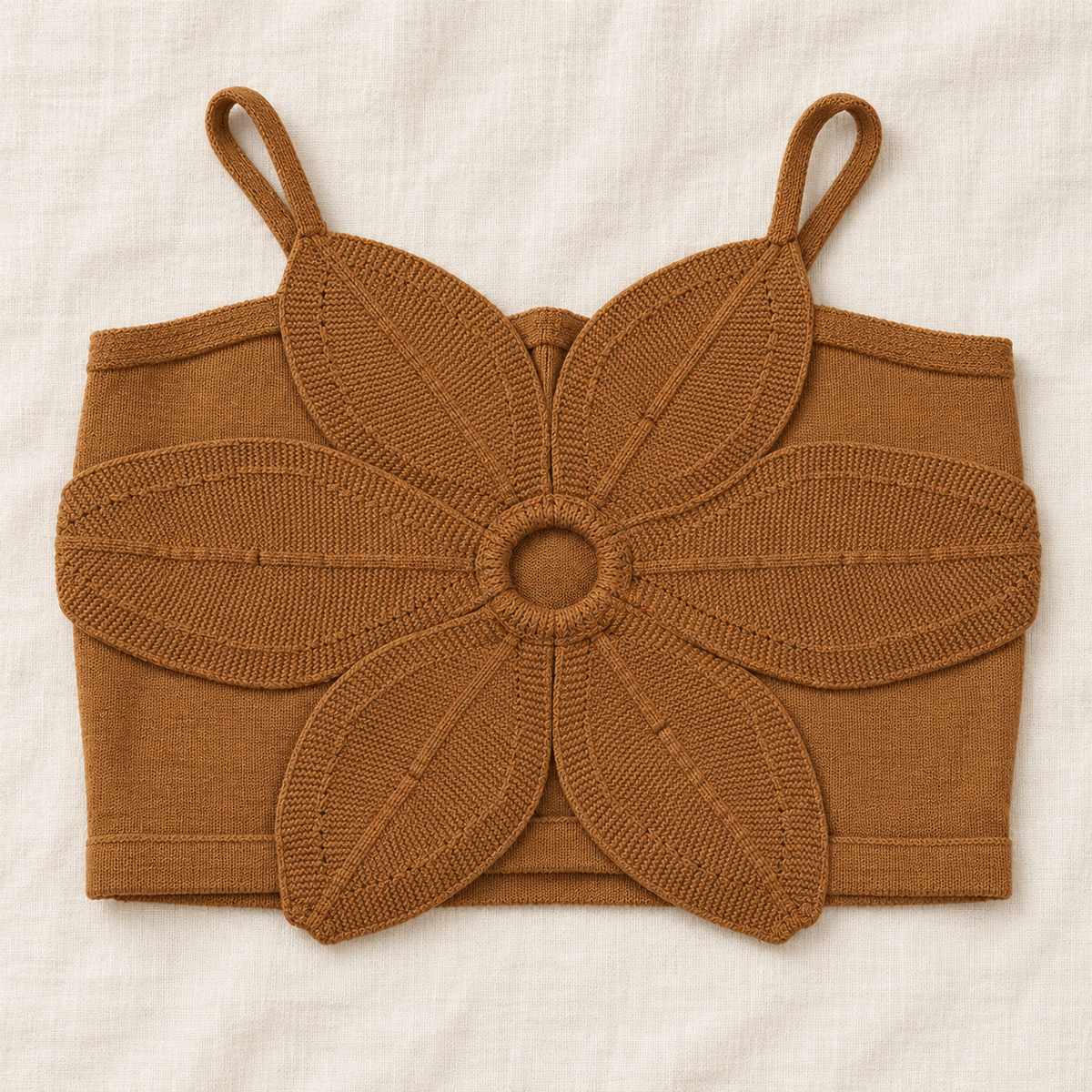 Amaryllis Flower Cropped Top