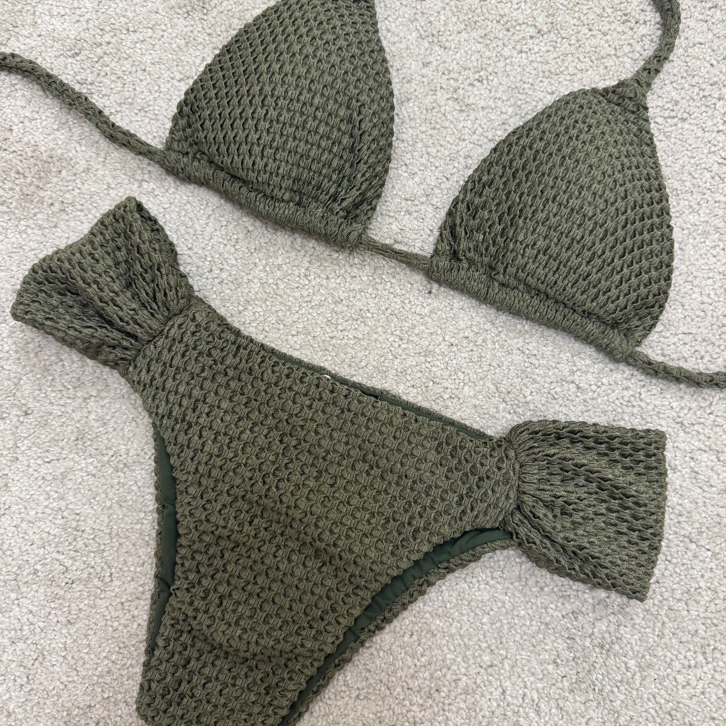 Draped Brazilian Swimsuit Set