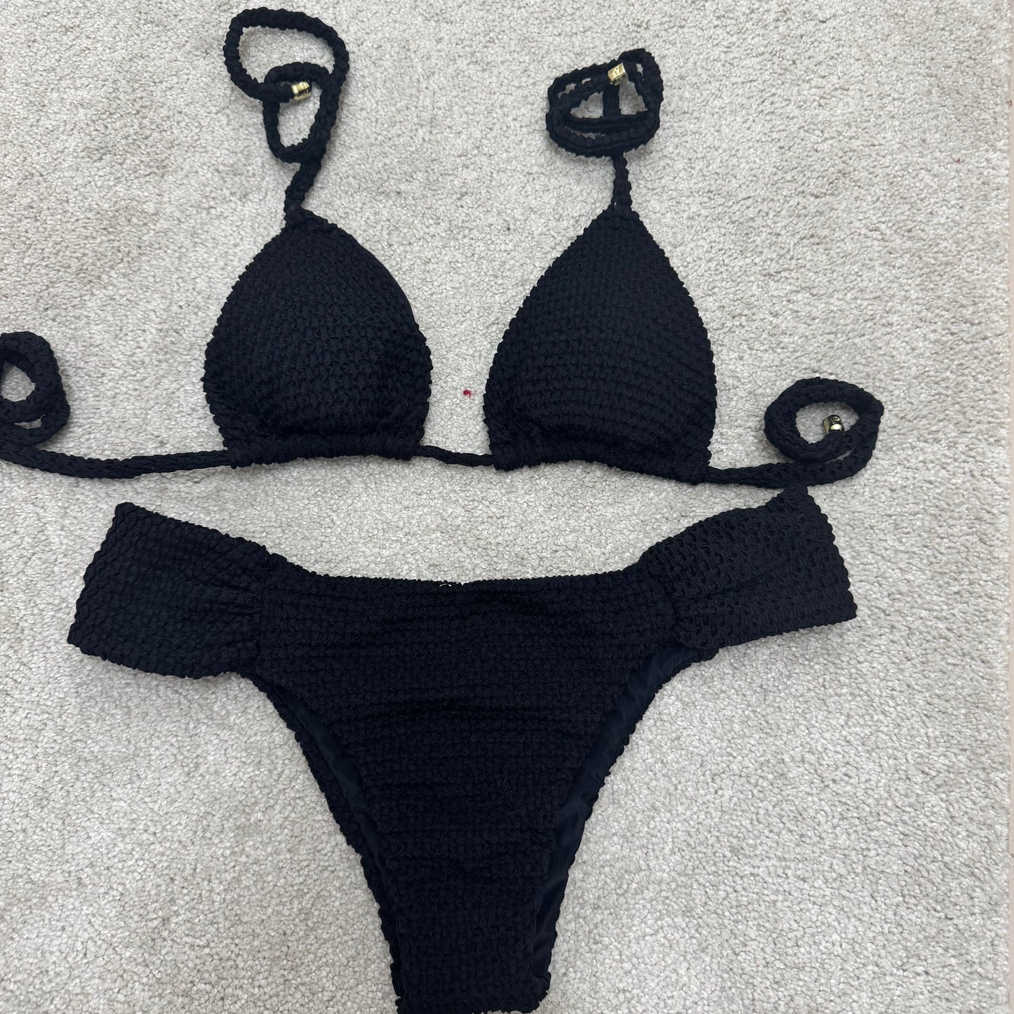 Draped Brazilian Swimsuit Set