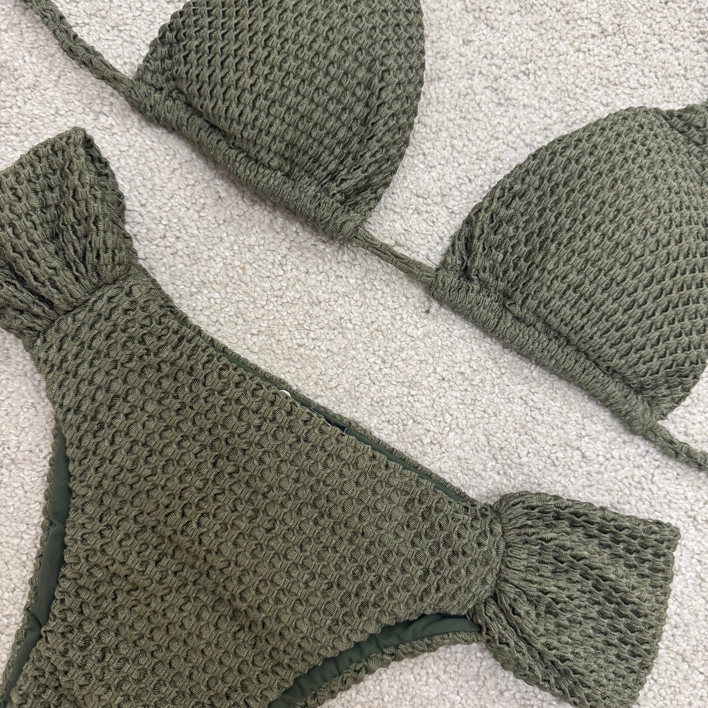 Draped Brazilian Swimsuit Set