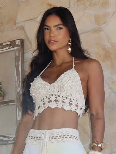 crochet halter crop top