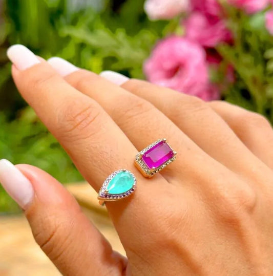 Tamara Emerald Turmaline Ring
