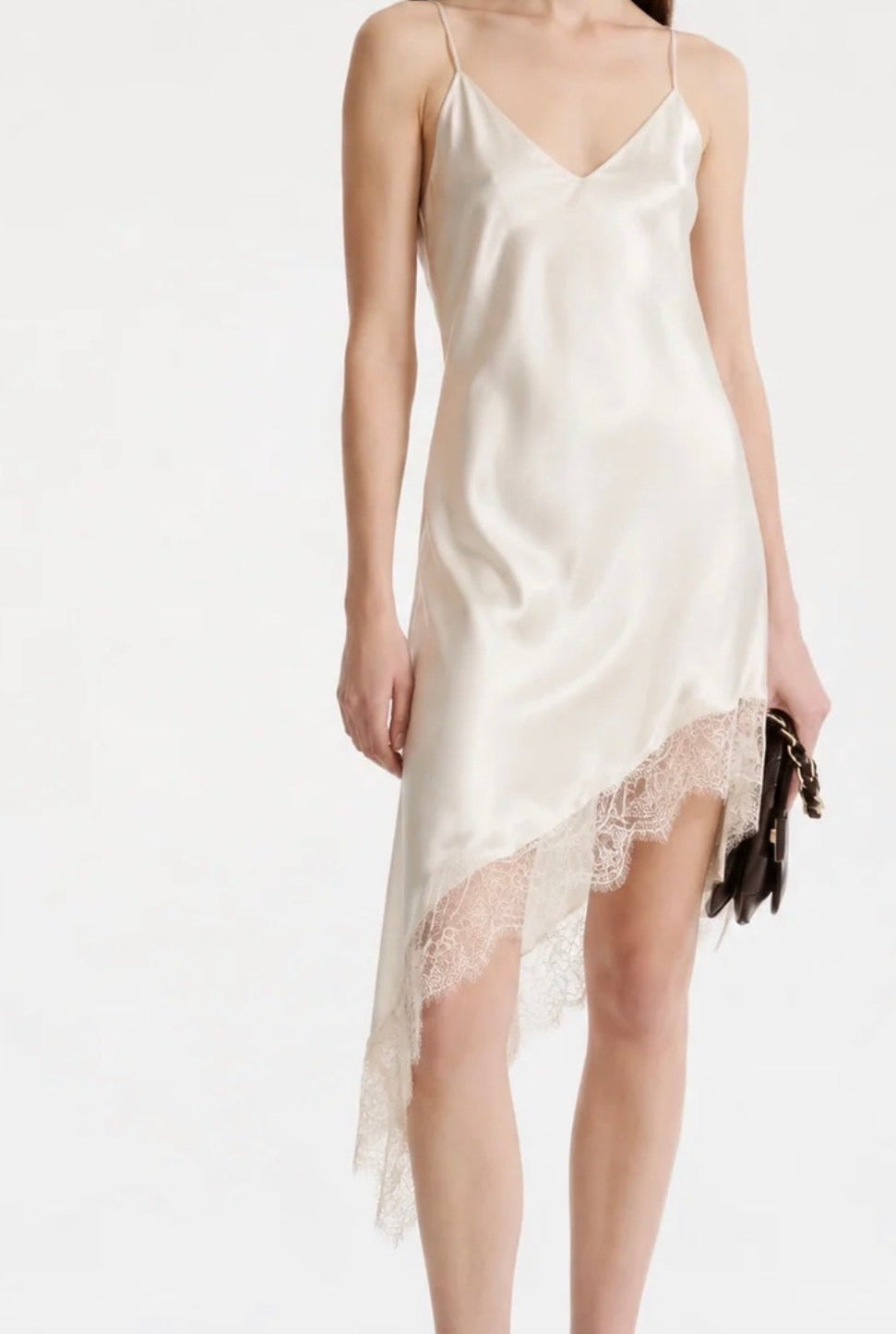 Asymmetric Satin Dress