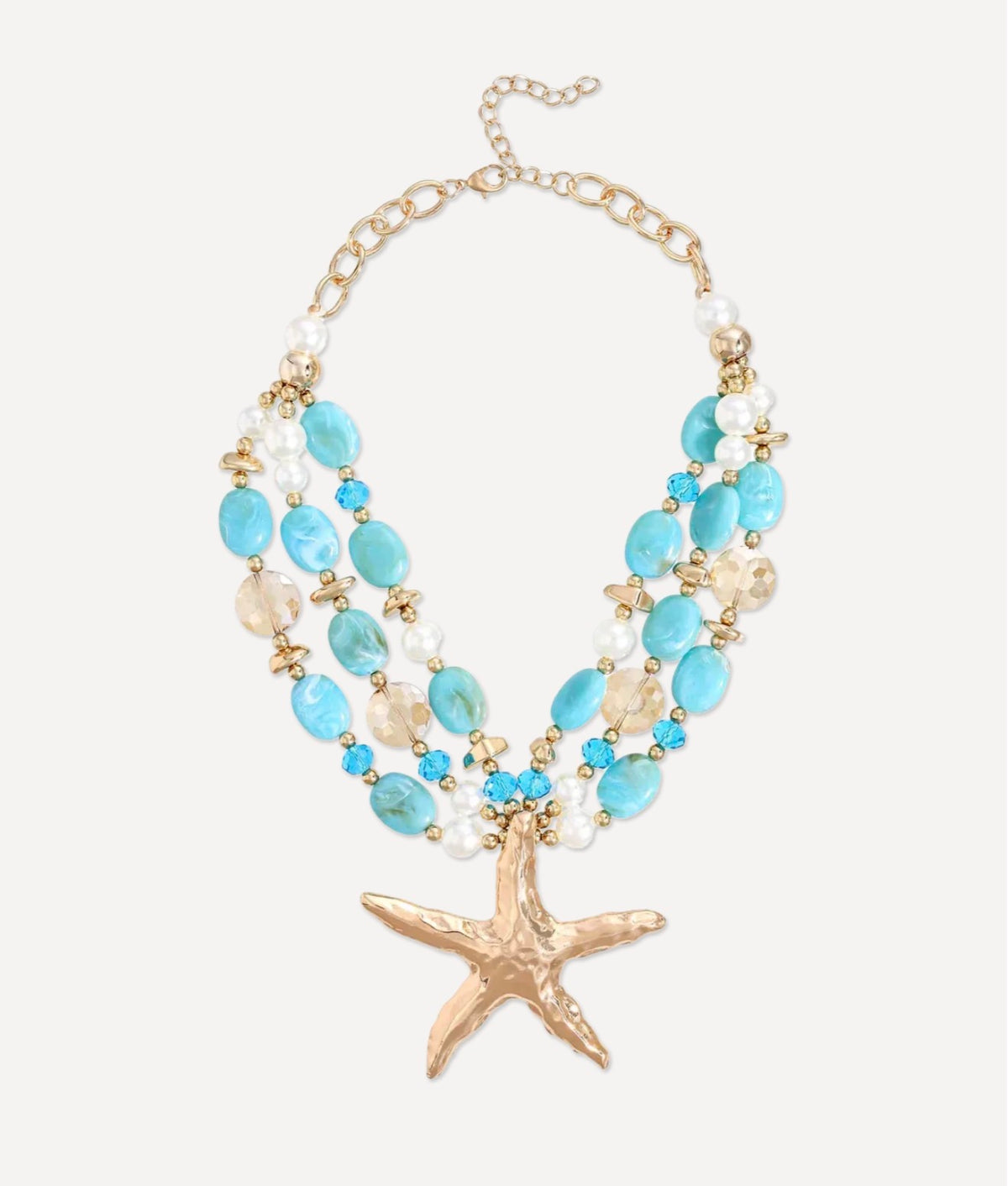 Coastal Starfish Statement Necklace