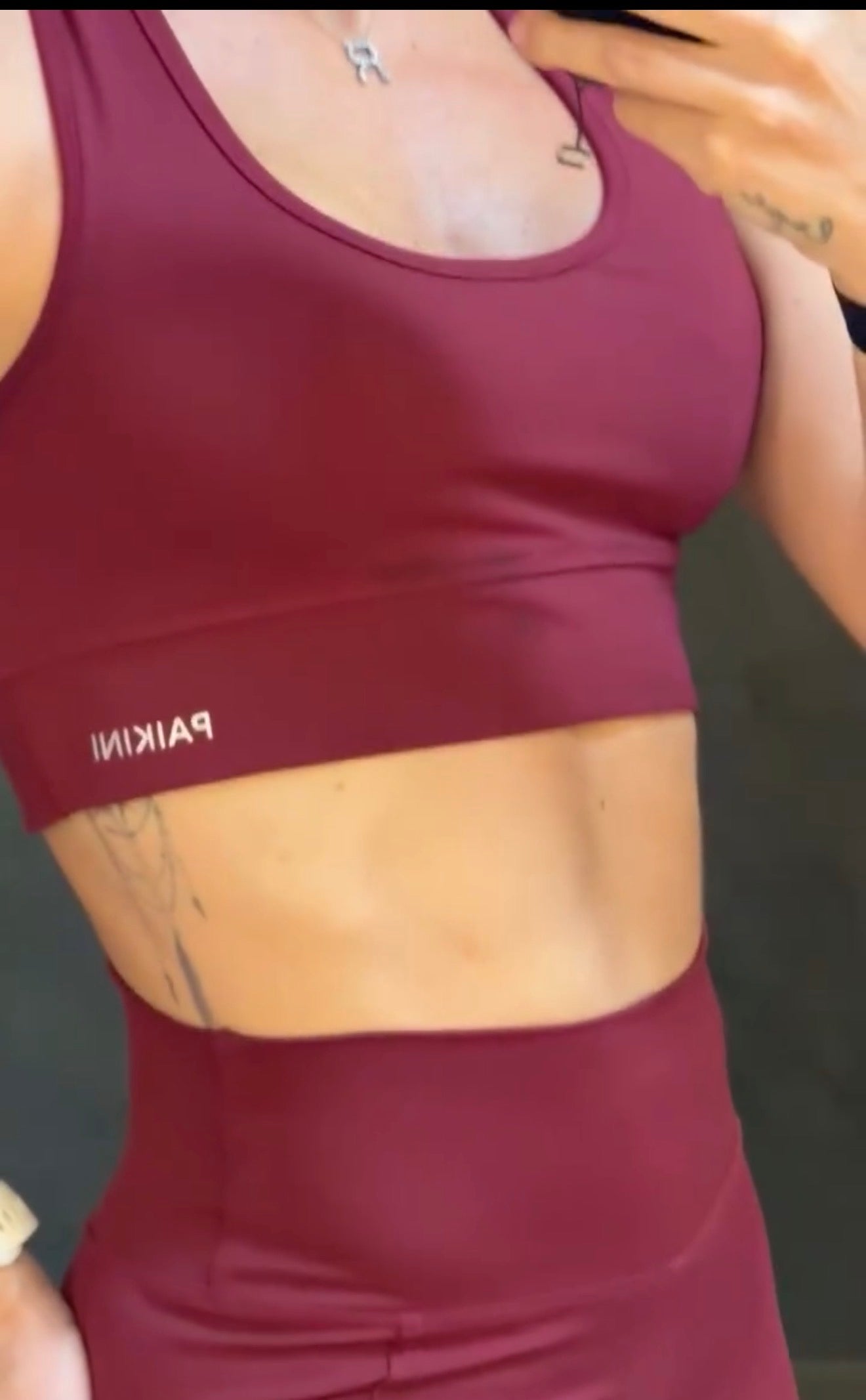 Elevate Your Performance Matching Workout Set Maroon
