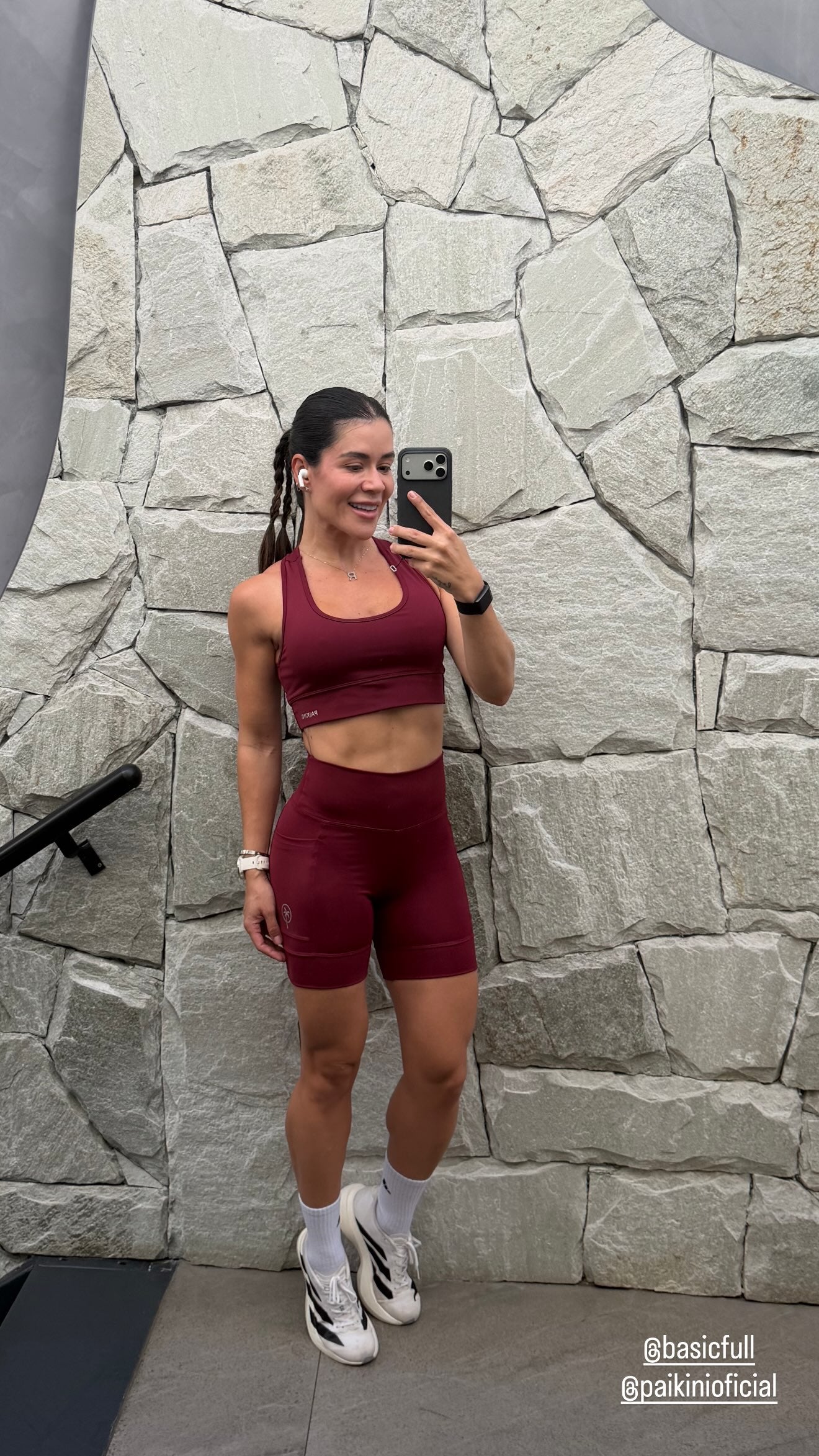 Elevate Your Performance Matching Workout Set Maroon