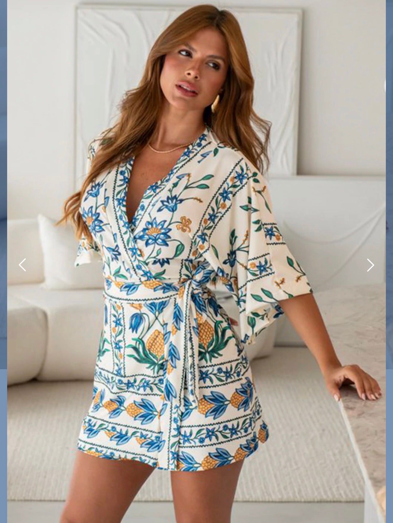 Pamela Printed Romper