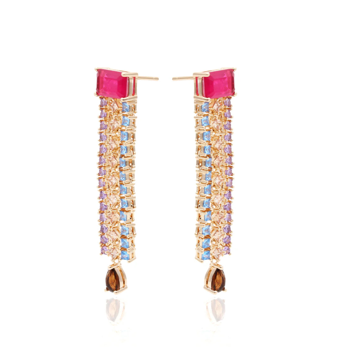 Earring Marche Pink Turmaline