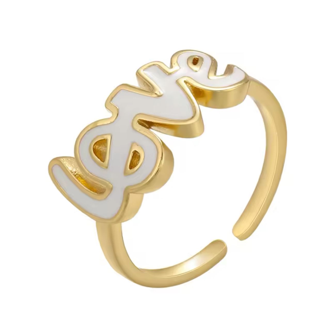 LOVE EANMEL ADJ RING