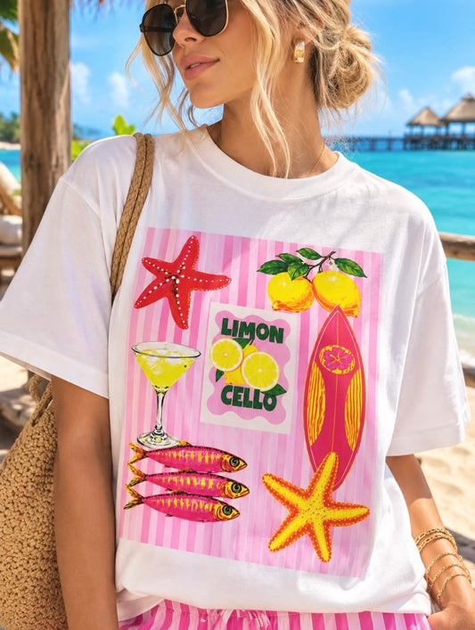 Limoncello Beach Graphic Tee