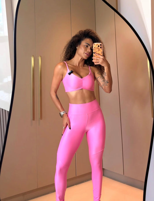 High-waisted pocket fitness pants