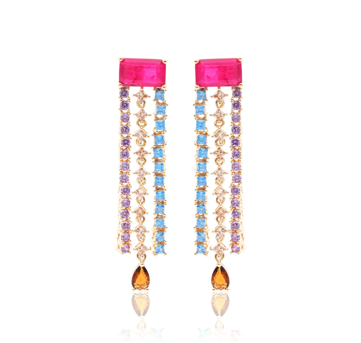 Earring Marche Pink Turmaline