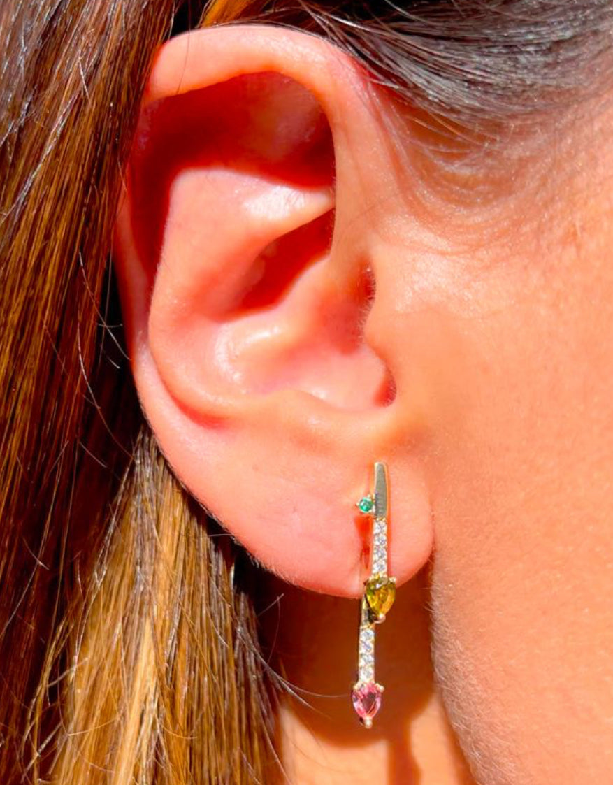 Formas Earrings Tourmaline