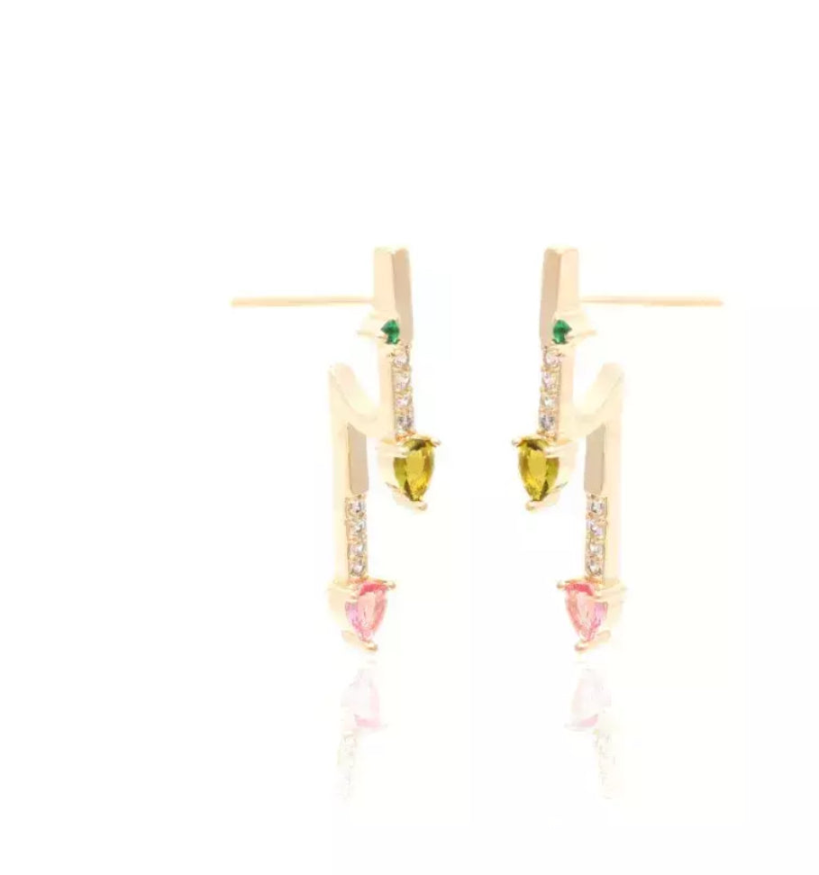 Formas Earrings Tourmaline