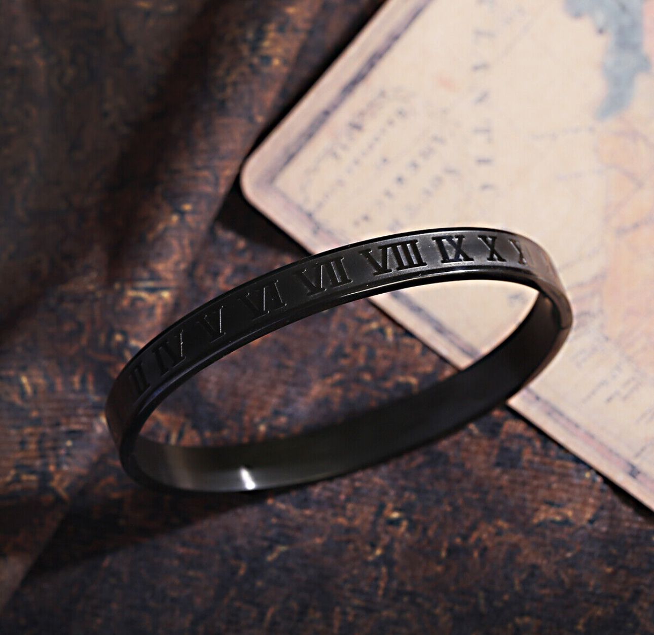 Roman Numeral Bangle bracelet