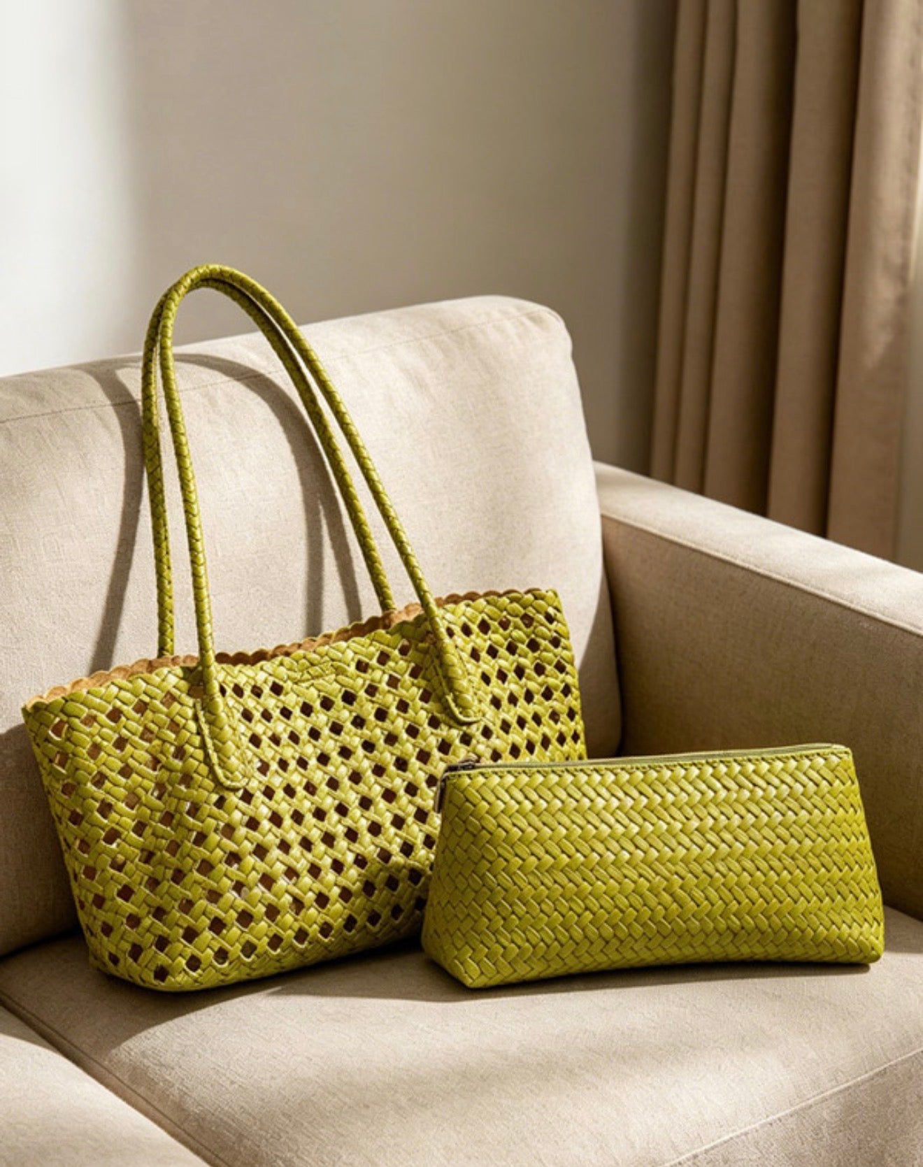 Macha Green Tote Bag