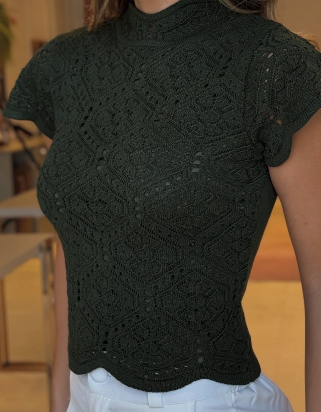 Melissa Blue Knitted Blouse