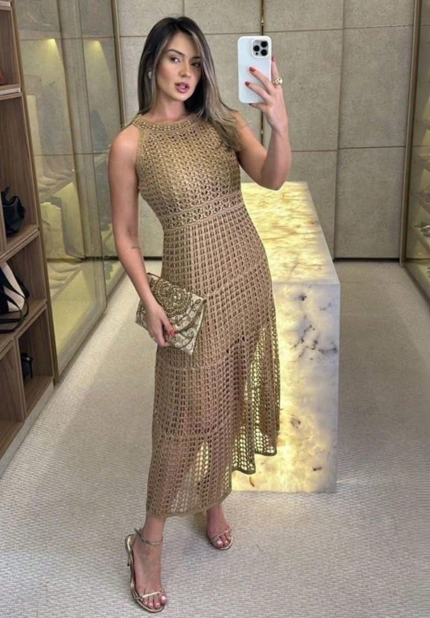 Rendado Crochet Dress