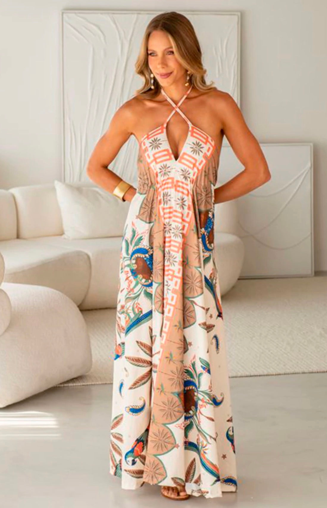 Bruna Jersey Long Dress