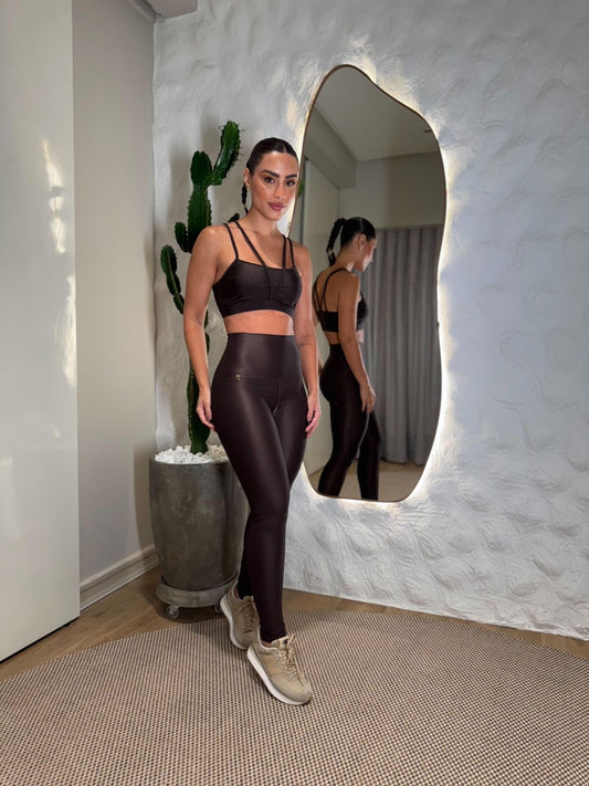 High-Waist Brazilian Glossy Legging