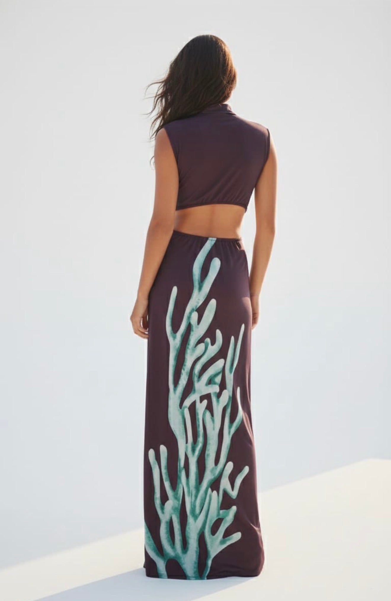 Anna  Buckle Jersey Maxi Dress