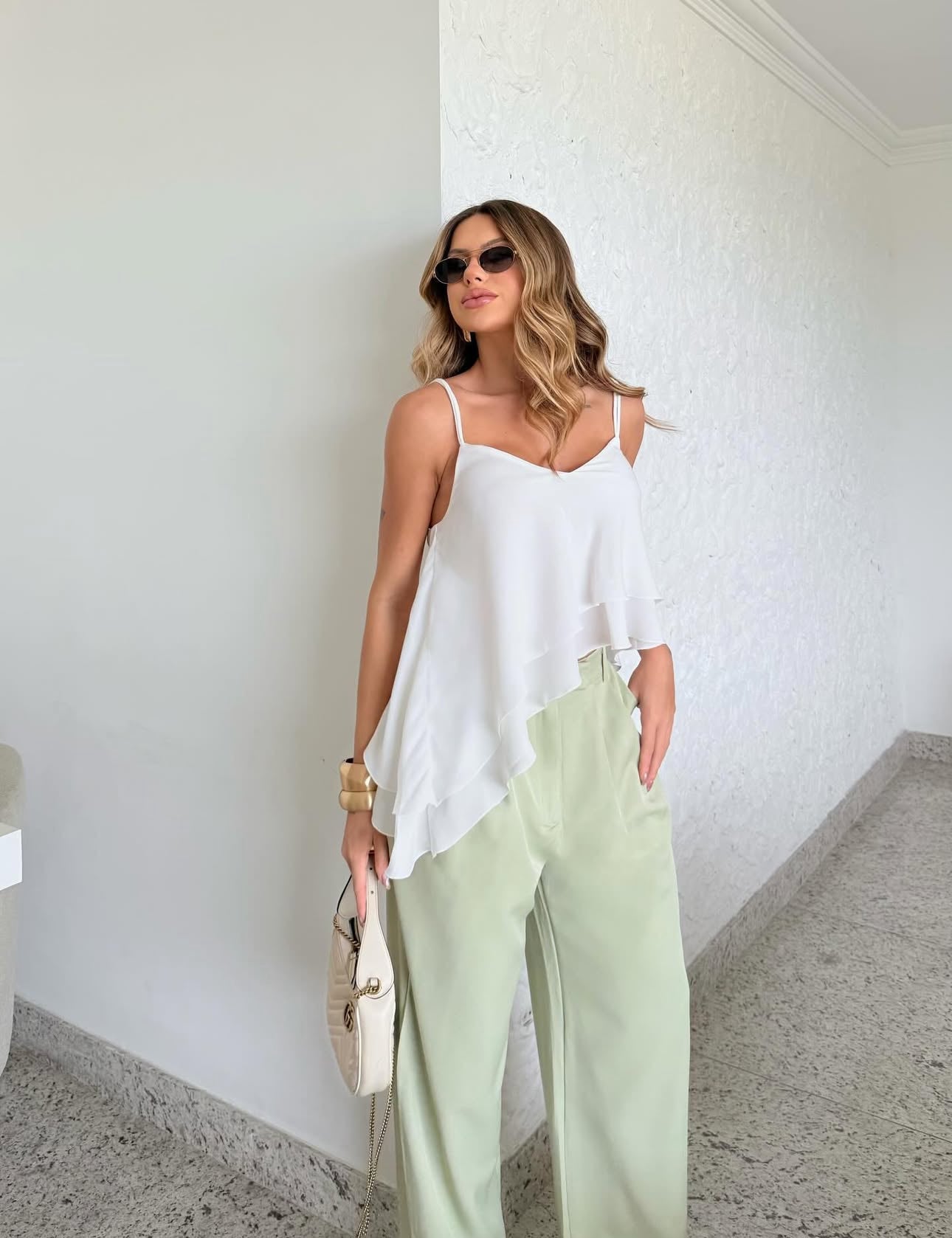 Asymmetrical Top with Double Straps + Premium