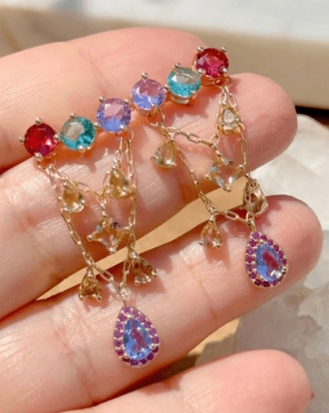 Amaralys Earrings - 18K Gold Plated