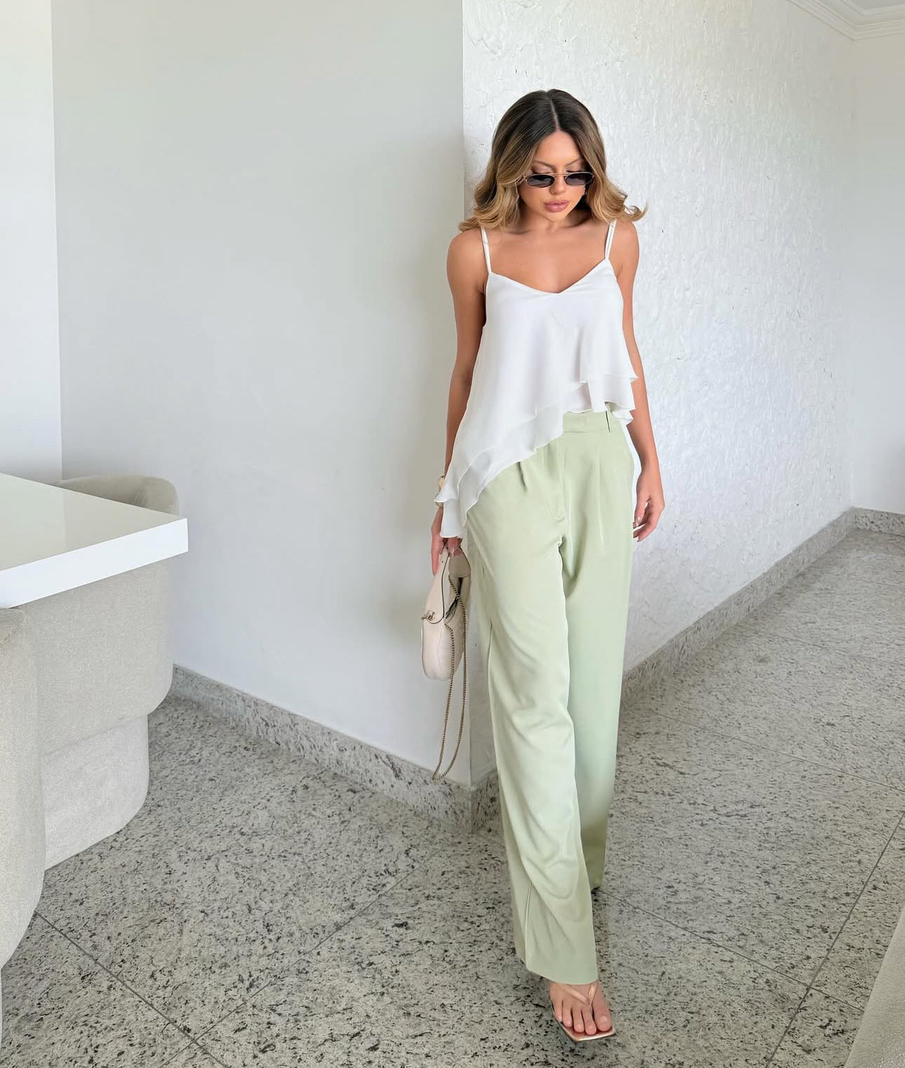 Asymmetrical Top with Double Straps + Premium