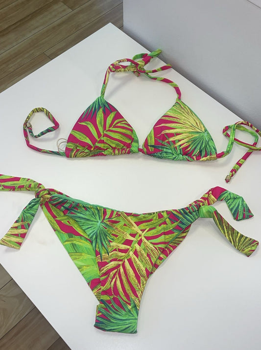 Starfish Print Thong Bikini Set