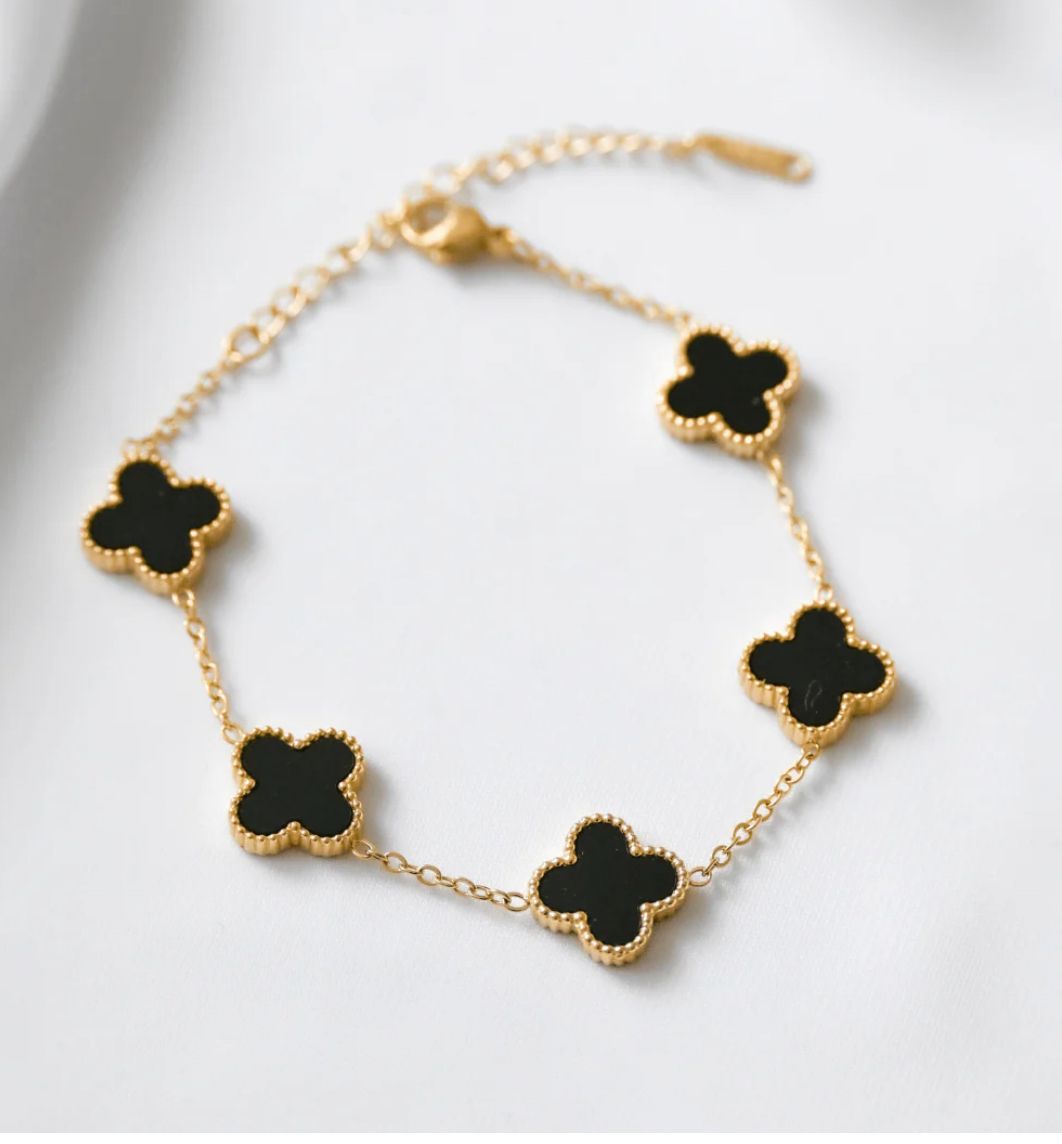 Clover Leaf Bracelet Gold