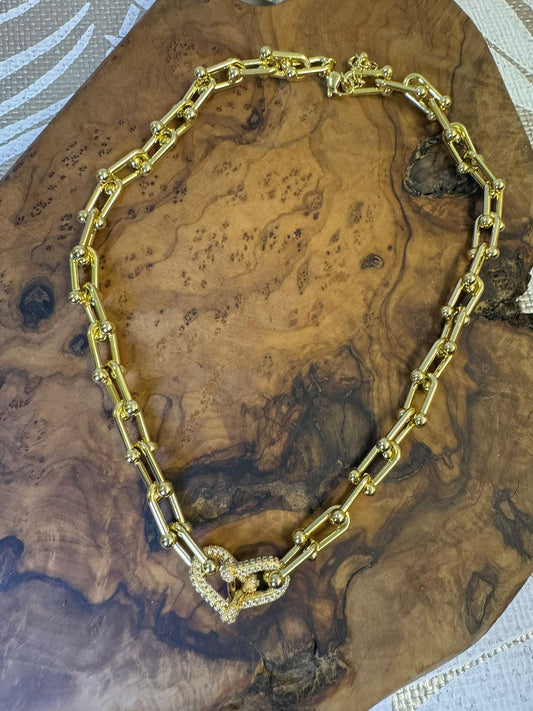 Gold-Filled U-Link necklace