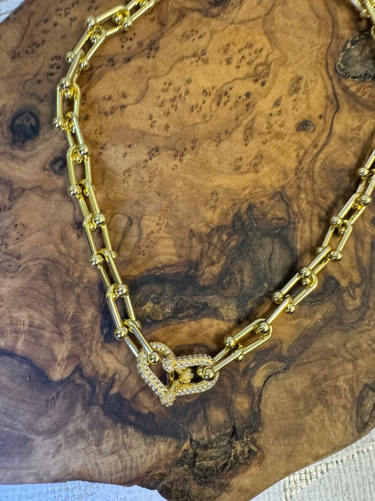 Gold-Filled U-Link necklace