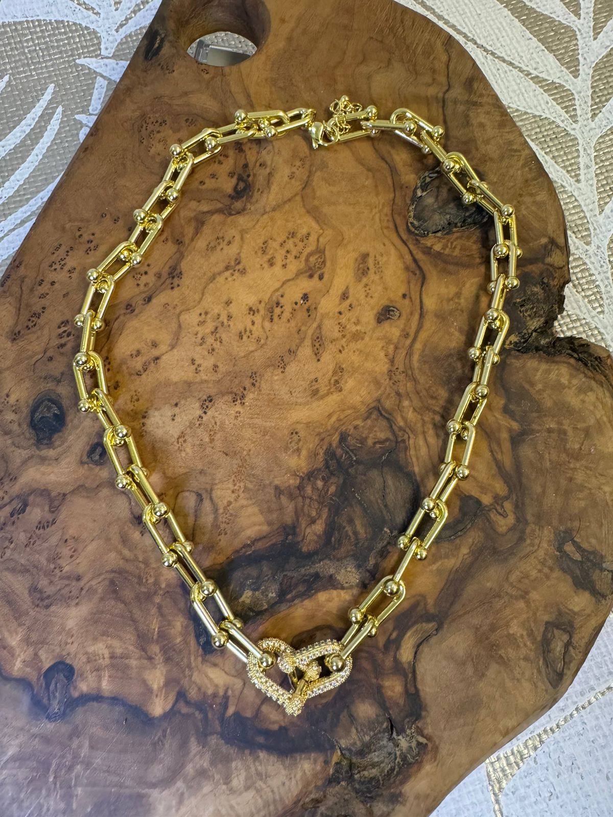 Gold-Filled U-Link necklace