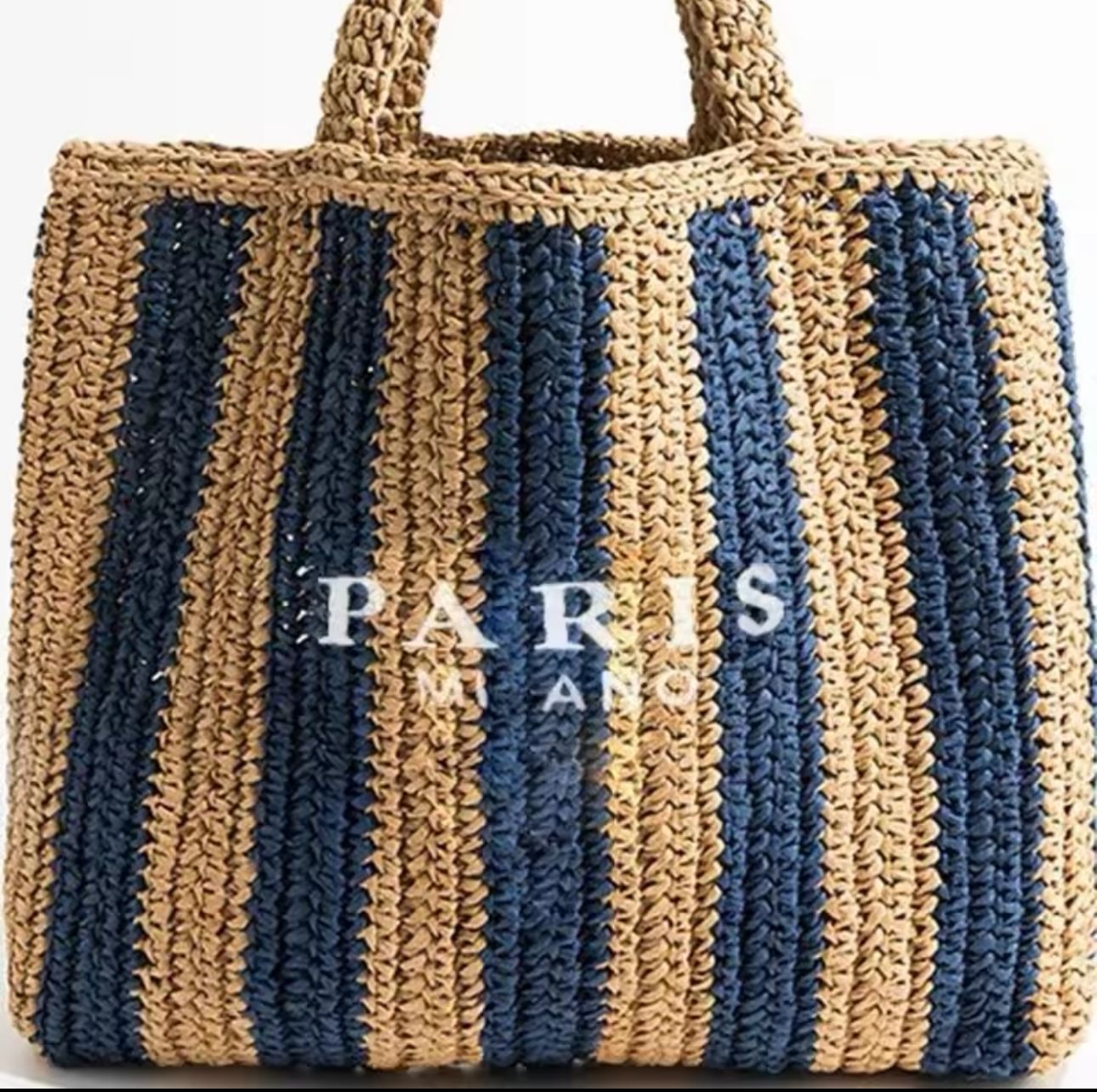 Beach Straw Bag Paris Milano