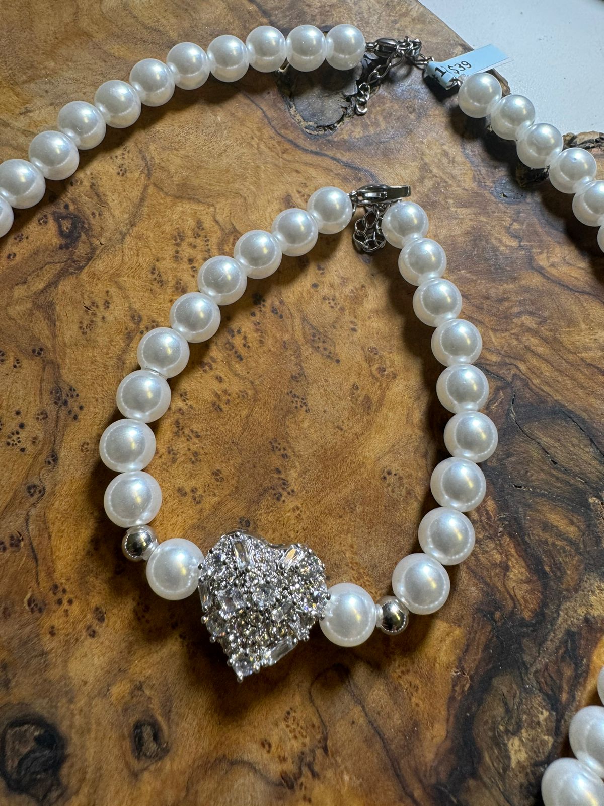 LOVERS PEARL NECKLACE BRACELET SET