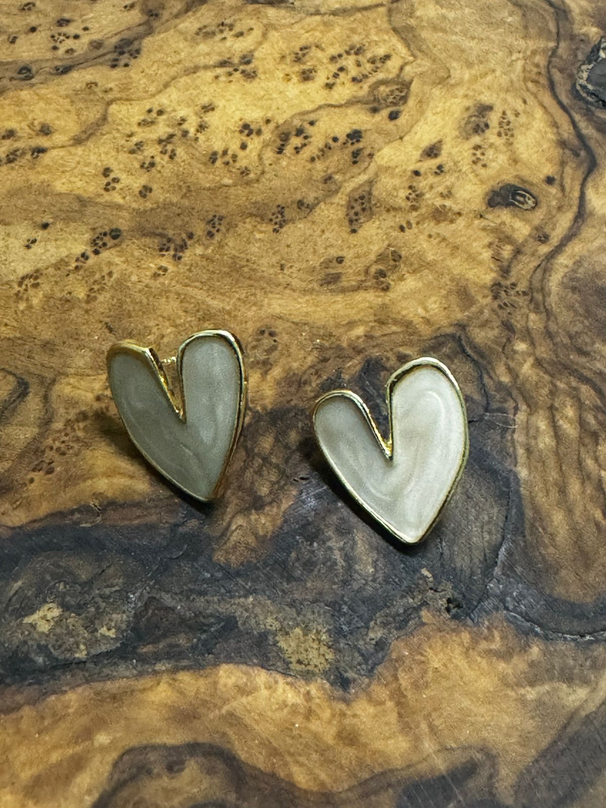 Heart ENAMEL Stud Earrings