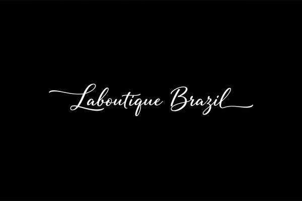 Laboutique Brazil Logo - Script Elegante Branco