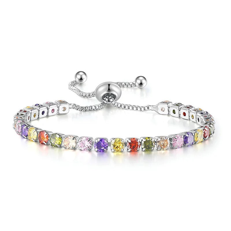 Rainbow CZ Tennis bracelet