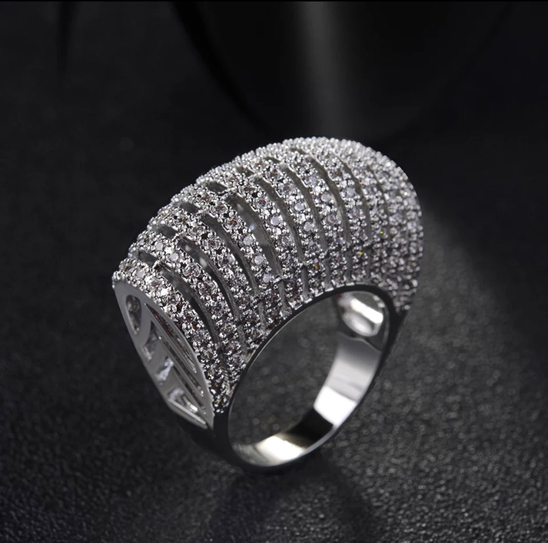 Full Zircon Pave ring