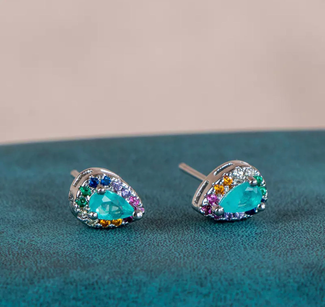 Earring With Paraiba Tourmaline